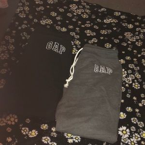 two pairs of gap sweats